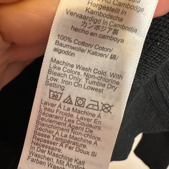 J. Crew Black Knit Crewneck Sweater 100% Cotton Men's Large - Picture 3 of 4